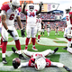 DeAndre Hopkins does a snow angel as the Cardinals trounce the Browns